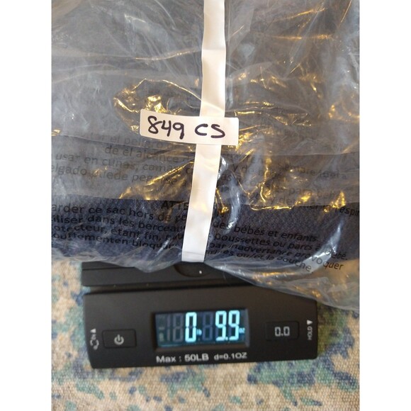 Sigrid Olsen Womens Size XL Navy Blue Linen Cotton Blend Knit Thermal Hoodie - Picture 9 of 9